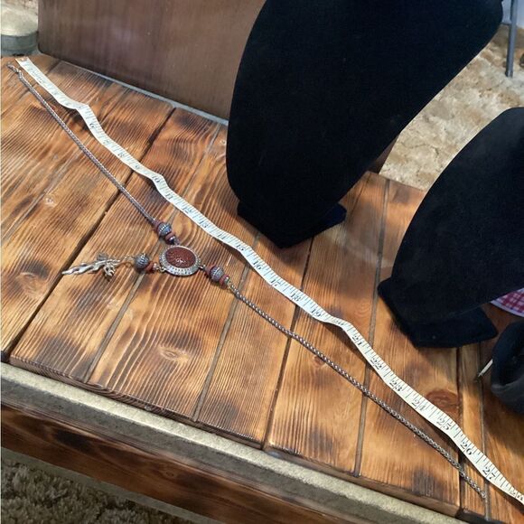 Handcrafted Bump’s Creations Fire Cross Pendant Necklace - Picture 7 of 8